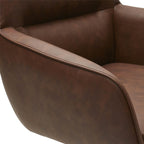 4er Set Esszimmerstühle mit Armlehne Jessica - Drehbar - Cognac Braun - FURNHOUSE