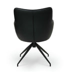 4er Set Esszimmerstühle mit Armlehne Jessica - Drehbar - Schwarz - FURNHOUSE