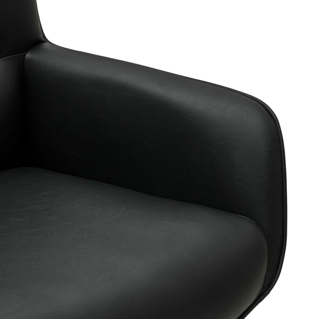 4er Set Esszimmerstühle mit Armlehne Jessica - Drehbar - Schwarz - FURNHOUSE