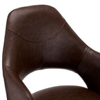 4er Set Esszimmerstühle mit Armlehne Luna - Drehbar - Braun - FURNHOUSE