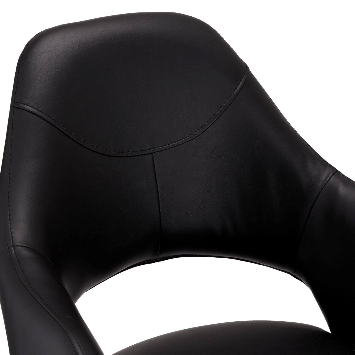 4er Set Esszimmerstühle mit Armlehne Luna - Drehbar - Schwarz - FURNHOUSE