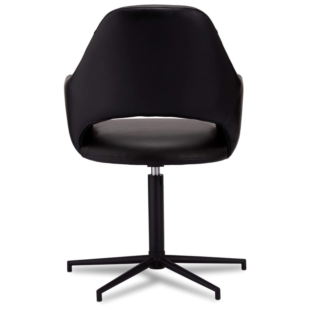 4er Set Esszimmerstühle mit Armlehne Luna - Drehbar - Schwarz - FURNHOUSE