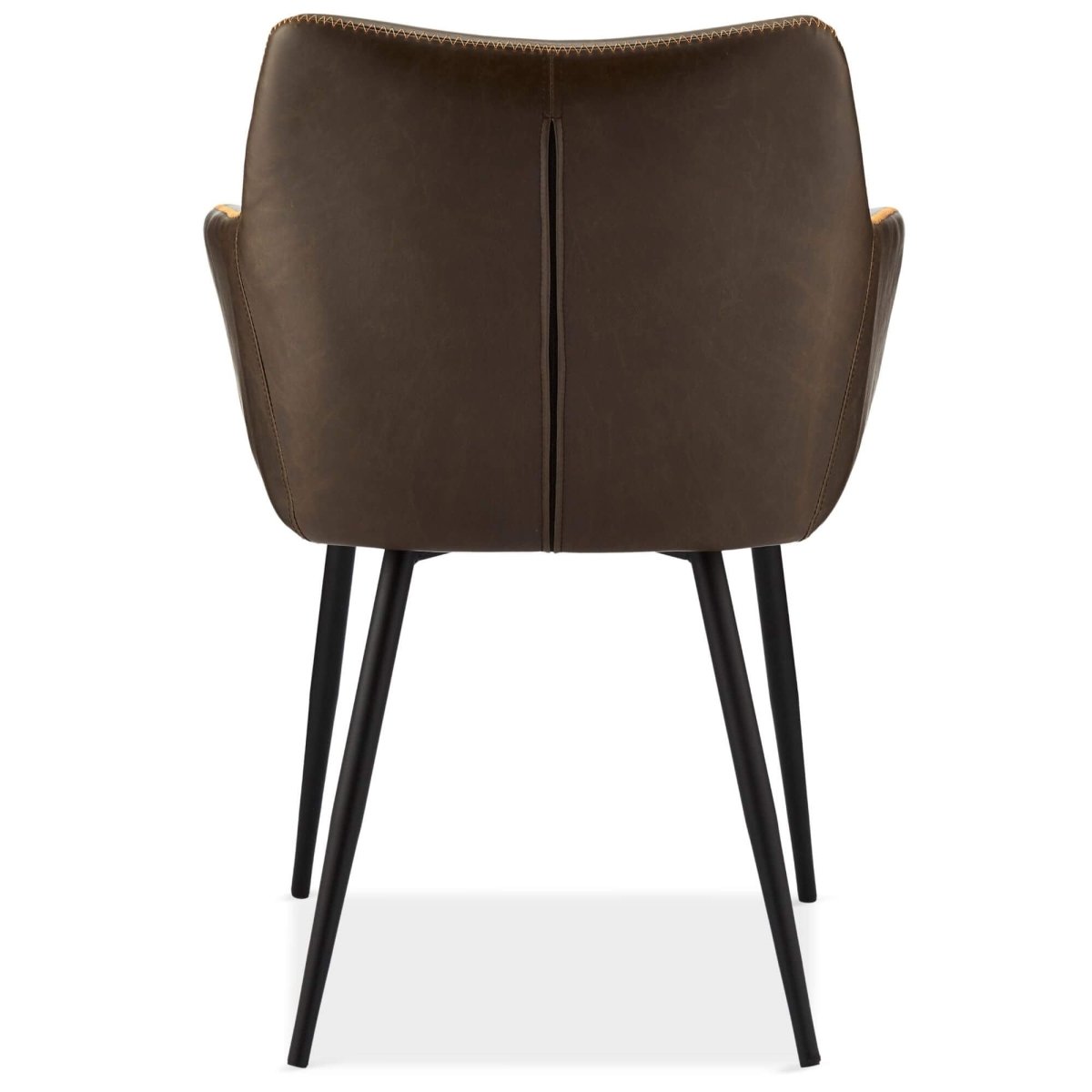 4er Set Esszimmerstühle mit Armlehne Maria - Braun - FURNHOUSE