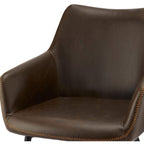 4er Set Esszimmerstühle mit Armlehne Maria - Braun - FURNHOUSE