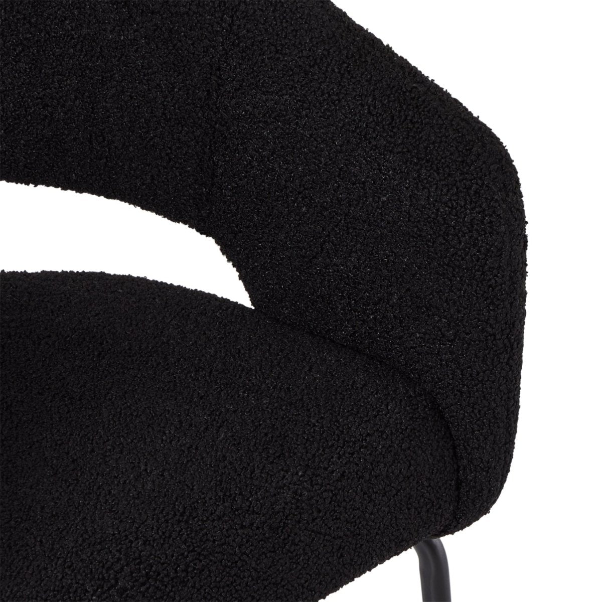 4er Set Esszimmerstühle mit Armlehne Natalie - Schwarz - FURNHOUSE