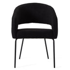 4er Set Esszimmerstühle mit Armlehne Natalie - Schwarz - FURNHOUSE