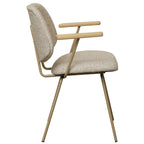 4er Set Esszimmerstühle mit Armlehne Sofia - Beige - FURNHOUSE