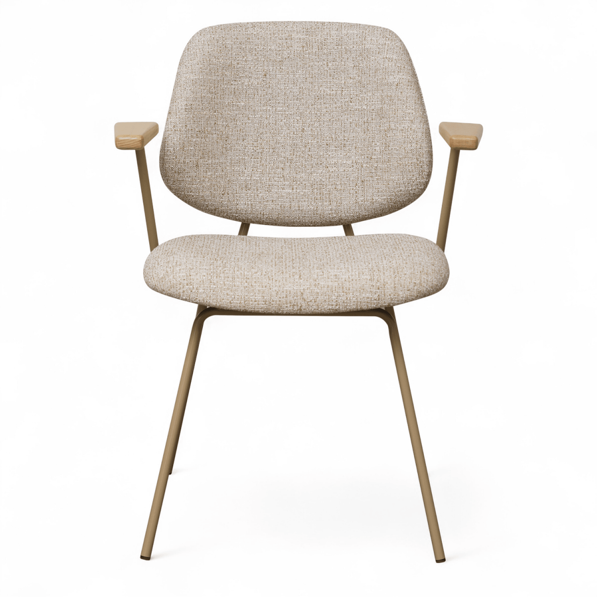 4er Set Esszimmerstühle mit Armlehne Sofia - Beige - FURNHOUSE