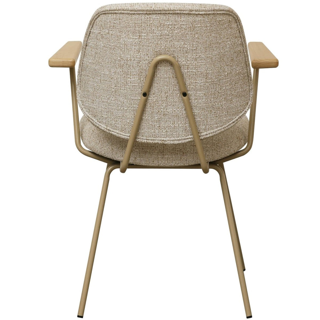 4er Set Esszimmerstühle mit Armlehne Sofia - Beige - FURNHOUSE