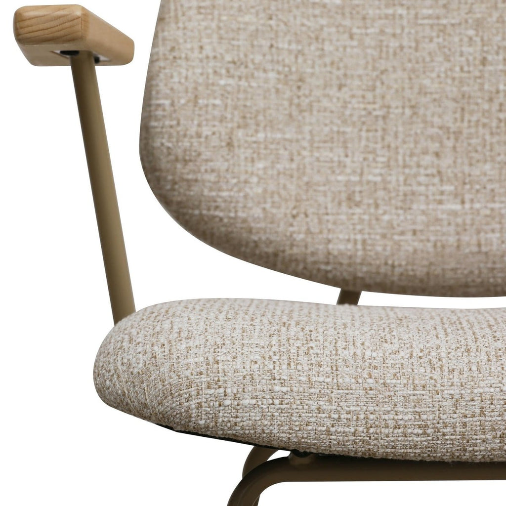 4er Set Esszimmerstühle mit Armlehne Sofia - Beige - FURNHOUSE