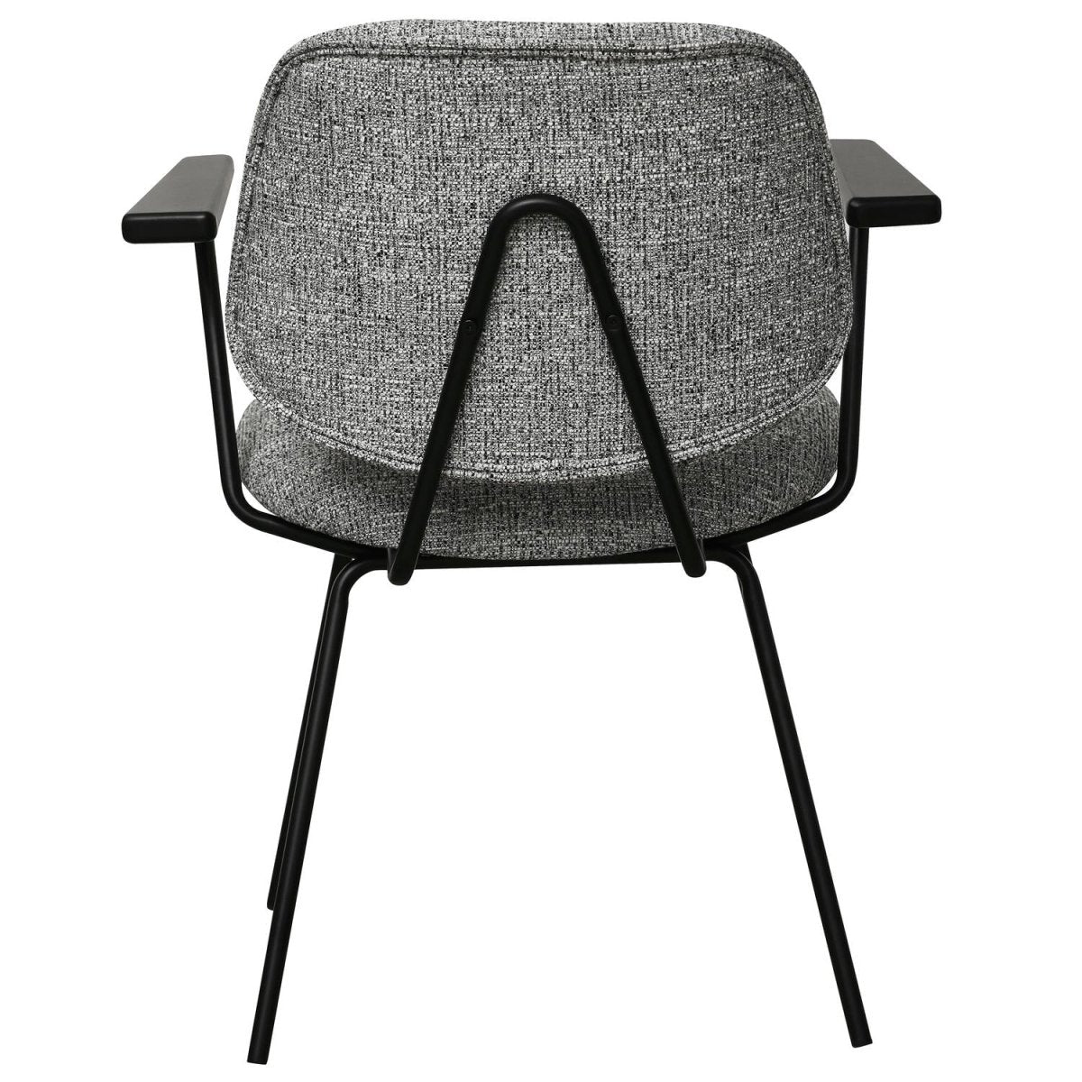 4er Set Esszimmerstühle mit Armlehne Sofia - Grau - FURNHOUSE