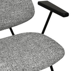 4er Set Esszimmerstühle mit Armlehne Sofia - Grau - FURNHOUSE