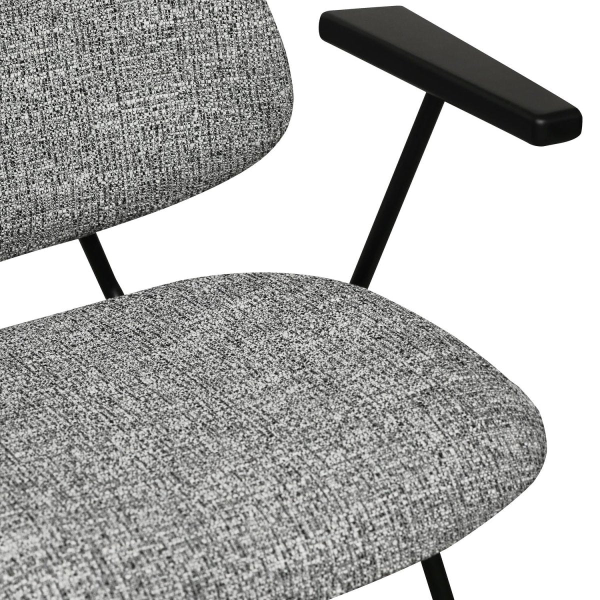 4er Set Esszimmerstühle mit Armlehne Sofia - Grau - FURNHOUSE