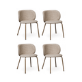 4er Set Esszimmerstühle - Beige - FURNHOUSE