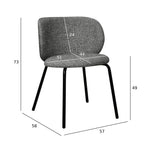 4er Set Esszimmerstühle Nanna - Grau - FURNHOUSE