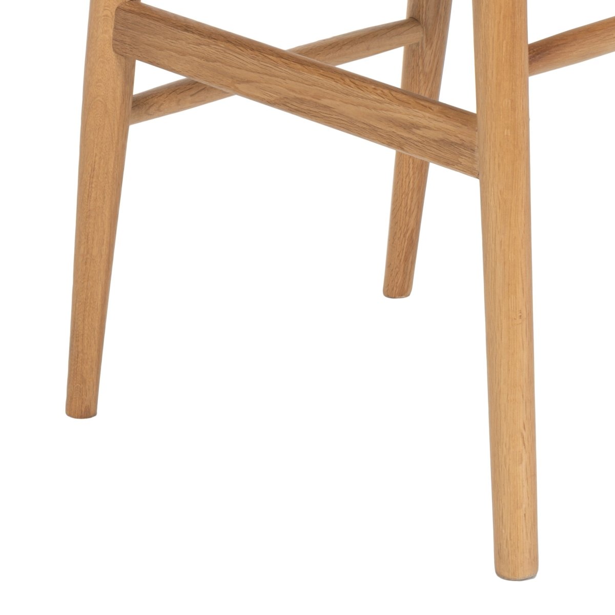 4er Set Esszimmerstühle Nikoline mit Geflechtsitz - Wildeiche - FURNHOUSE