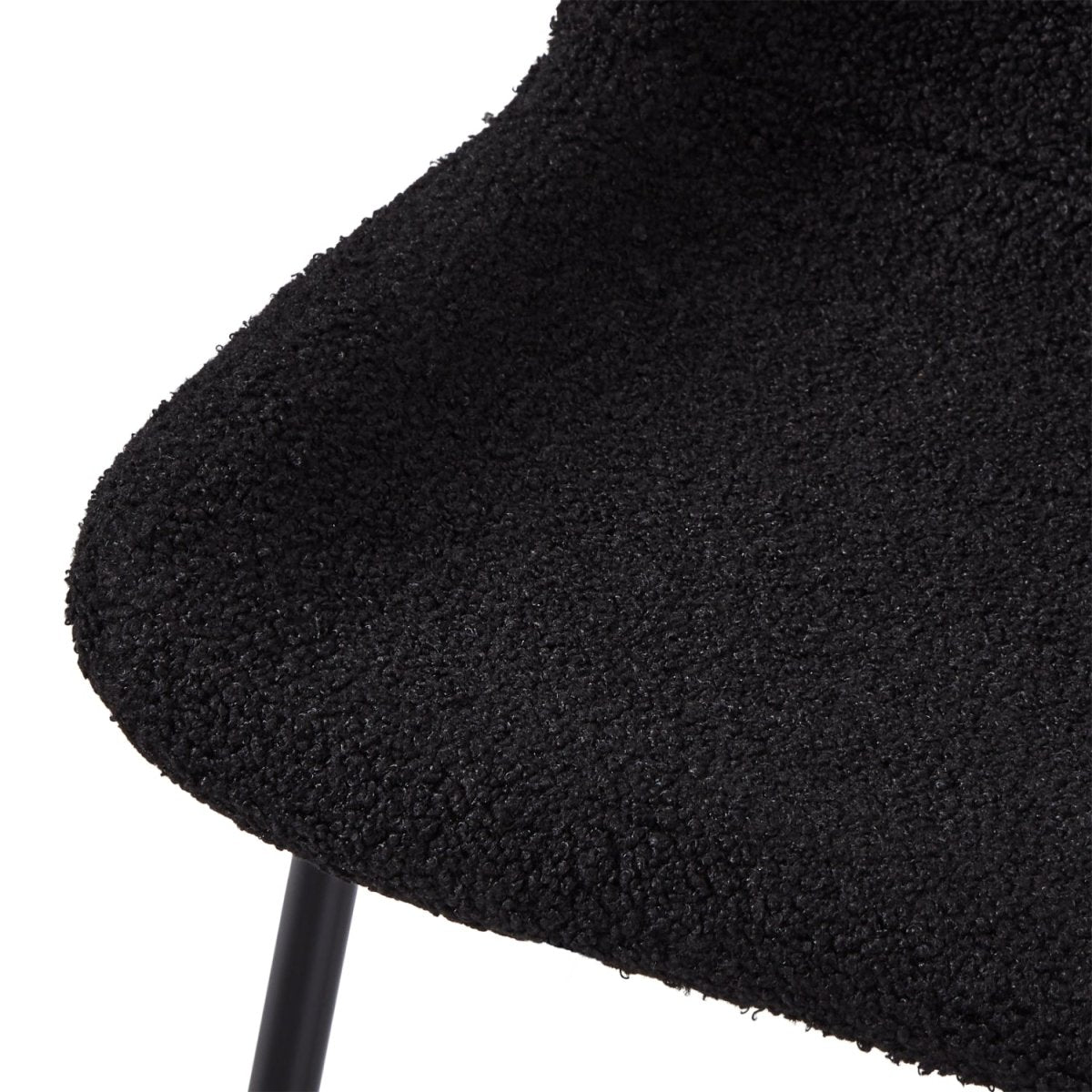 4er Set Esszimmerstühle Teddy - Schwarz - FURNHOUSE