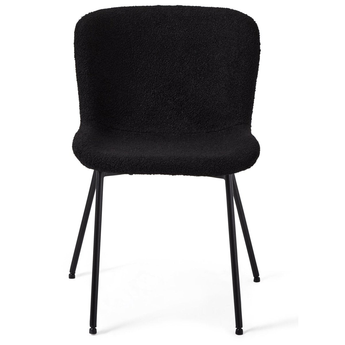 4er Set Esszimmerstühle Teddy - Schwarz - FURNHOUSE