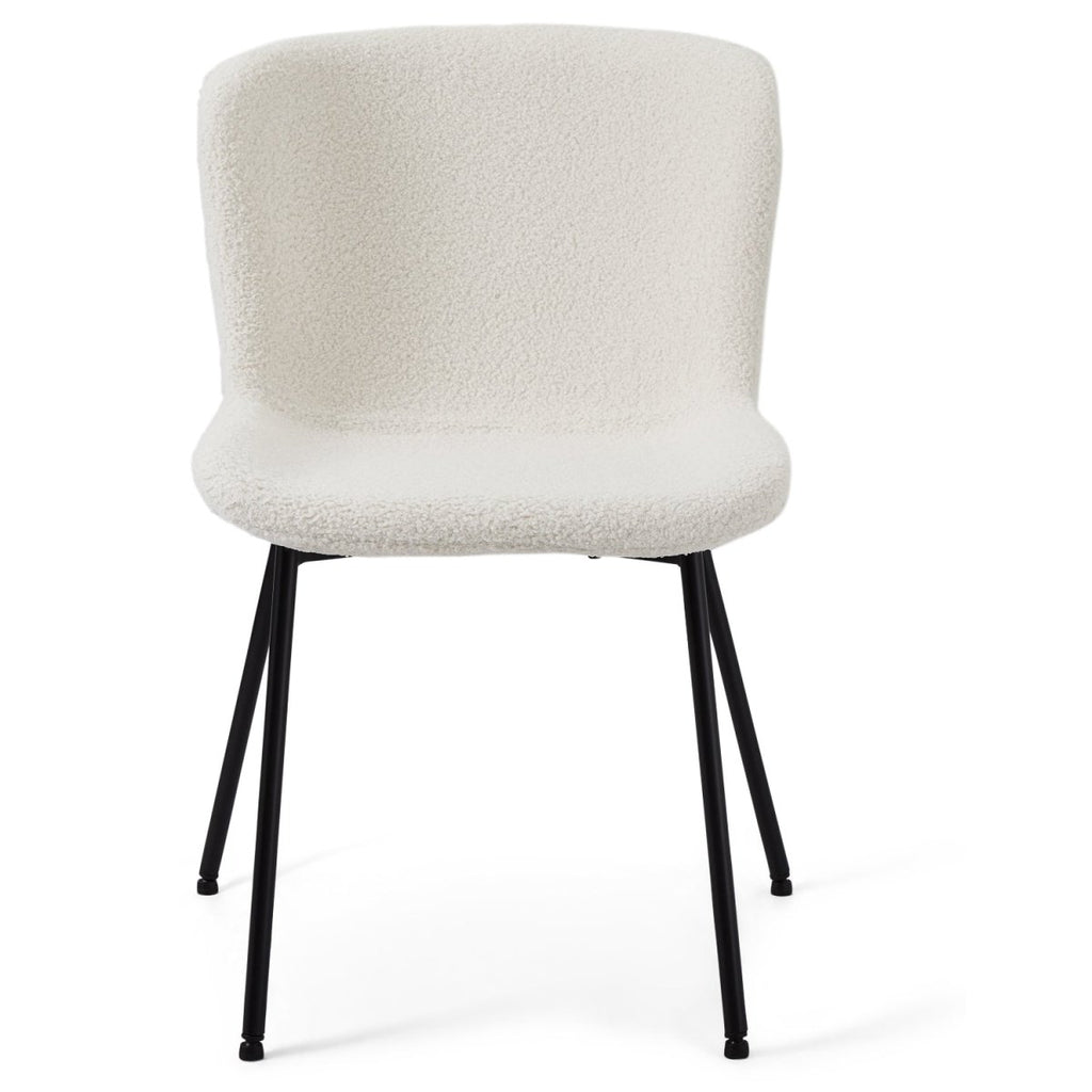 4er Set Esszimmerstühle Teddy - Weiß - FURNHOUSE