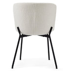 4er Set Esszimmerstühle Teddy - Weiß - FURNHOUSE