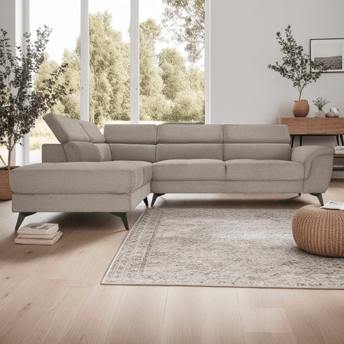 5-Sitzer Ecksofa Links Betis Beige - FURNHOUSE