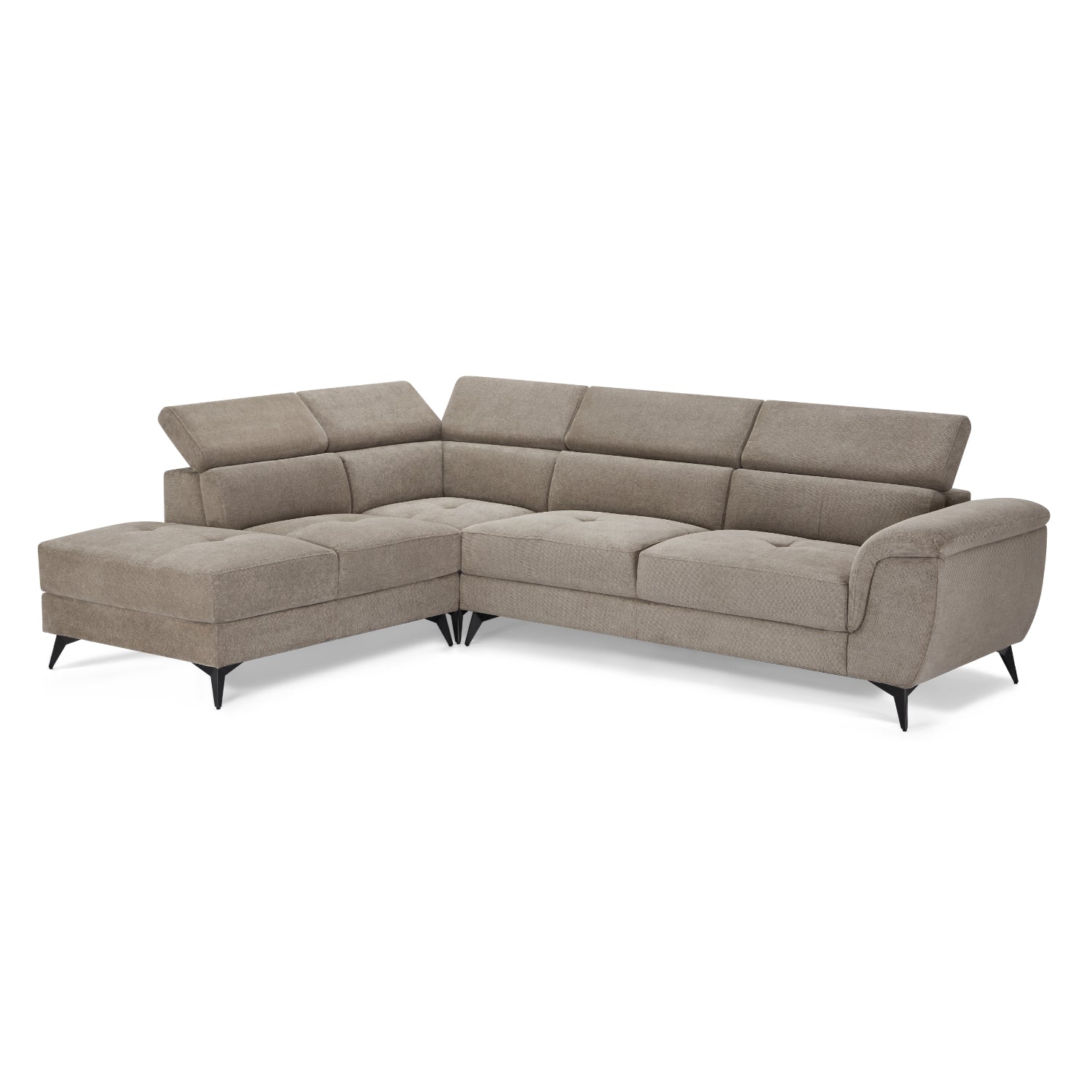 5-Sitzer Ecksofa Links Betis Beige - FURNHOUSE