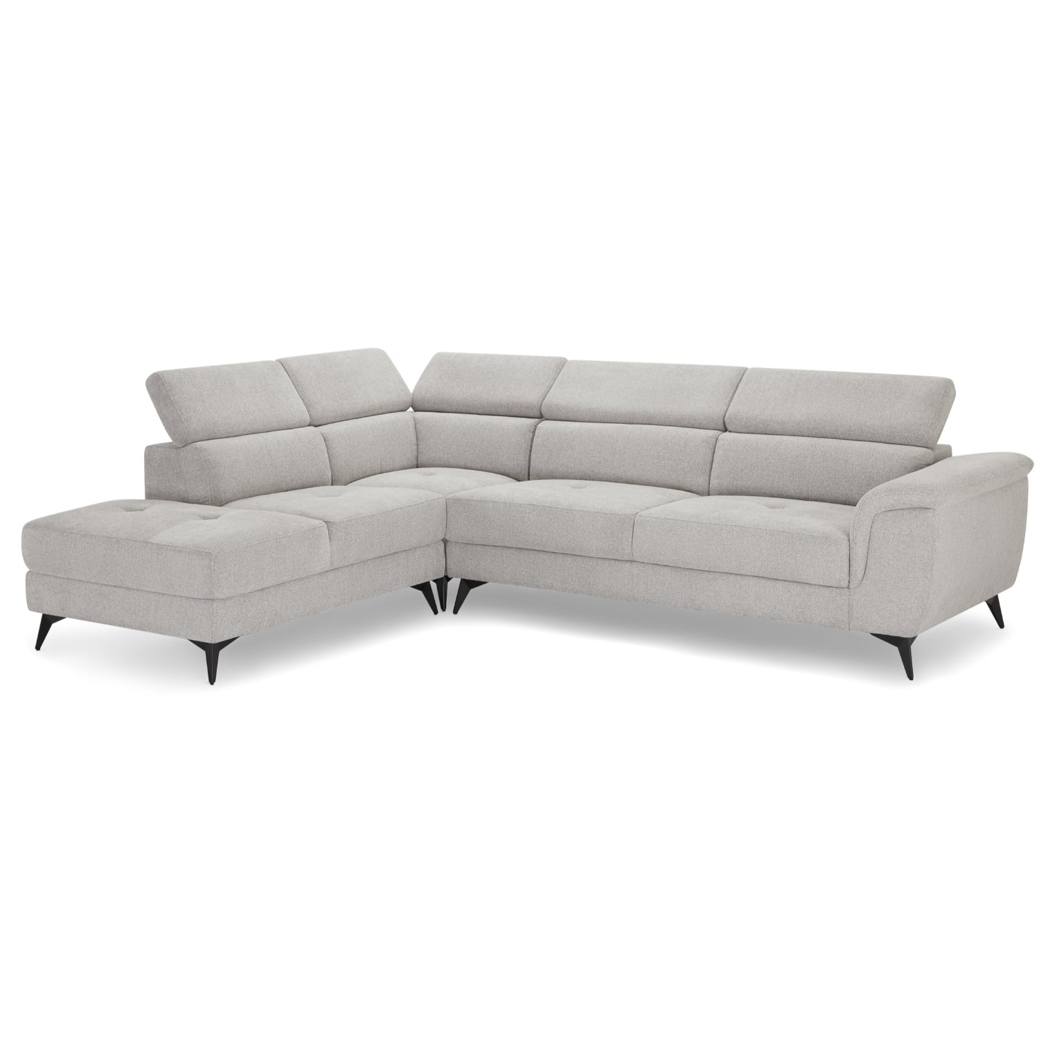 5-Sitzer Ecksofa Links Betis Grau - FURNHOUSE