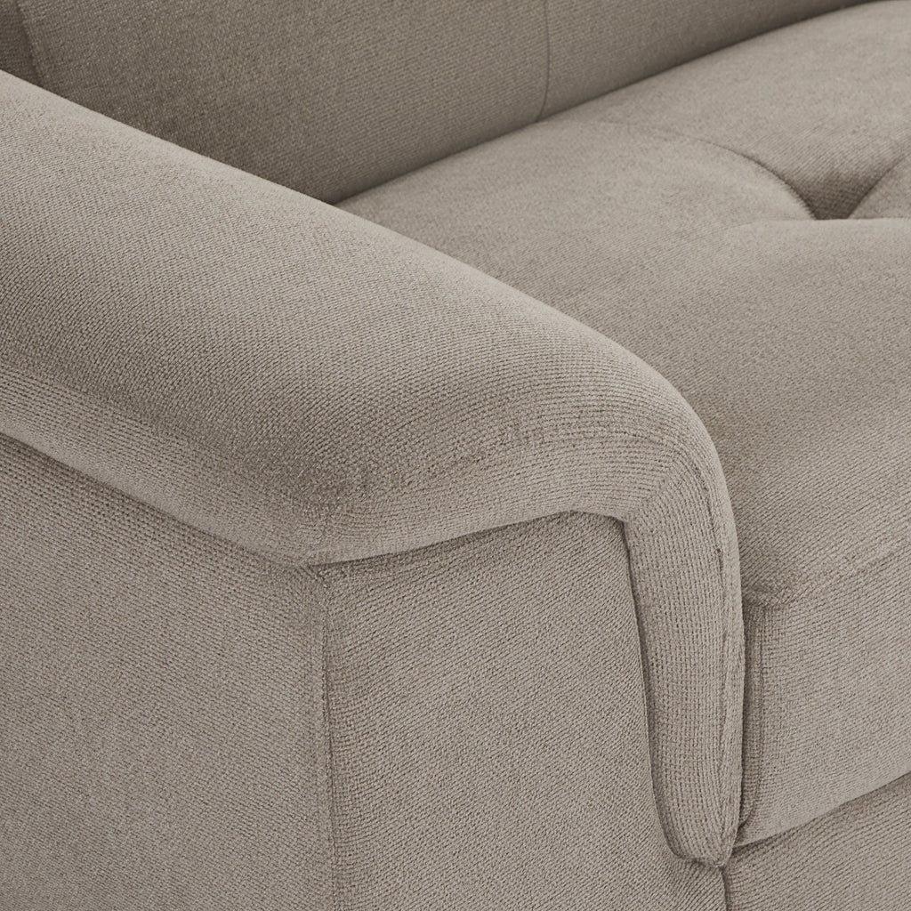 5-Sitzer Ecksofa Rechts Betis Beige - FURNHOUSE