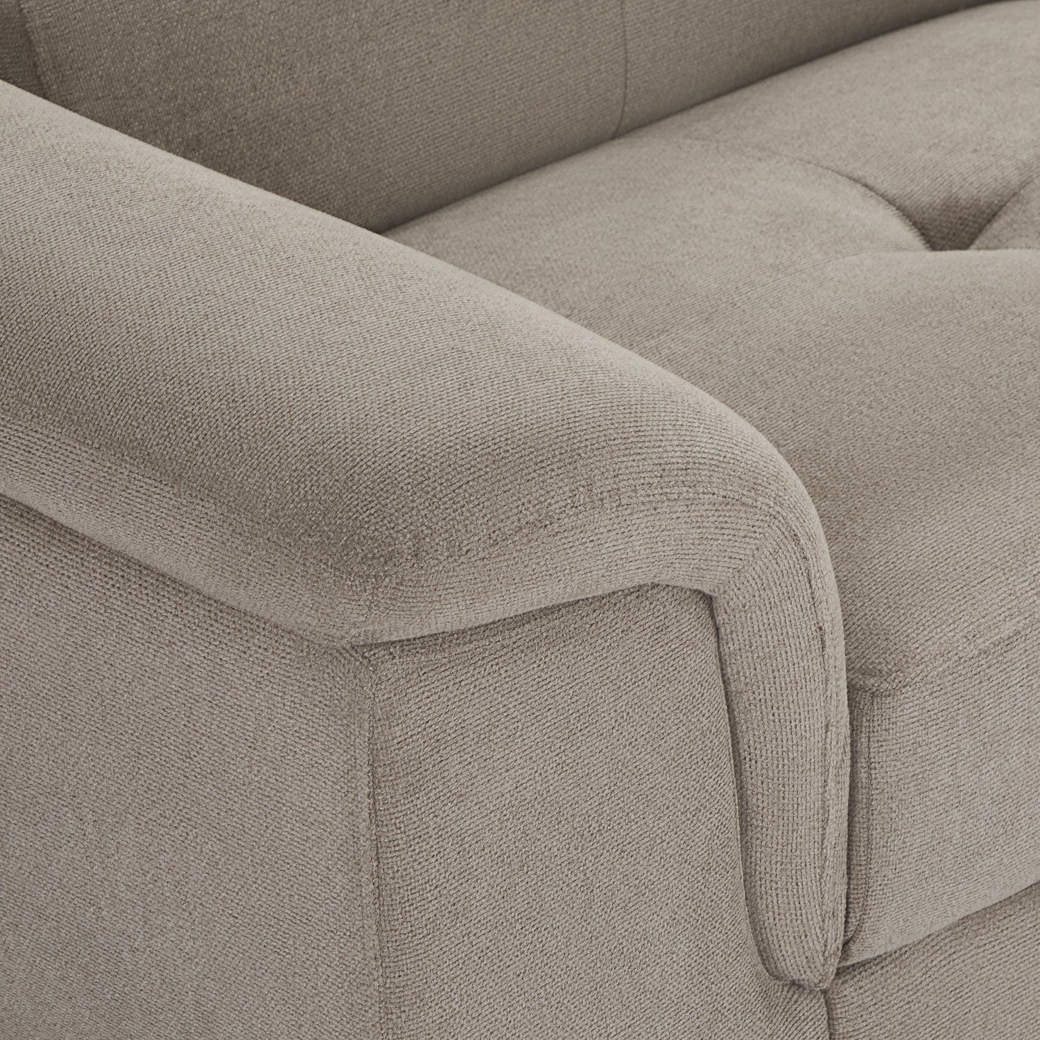 5-Sitzer Ecksofa Rechts Betis Beige - FURNHOUSE