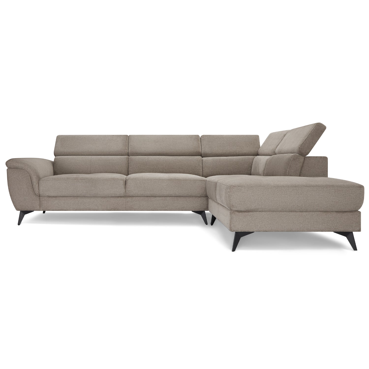 5-Sitzer Ecksofa Rechts Betis Beige - FURNHOUSE