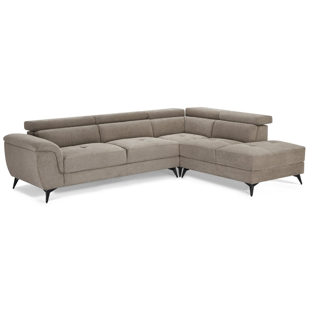 5-Sitzer Ecksofa Rechts Betis Beige - FURNHOUSE