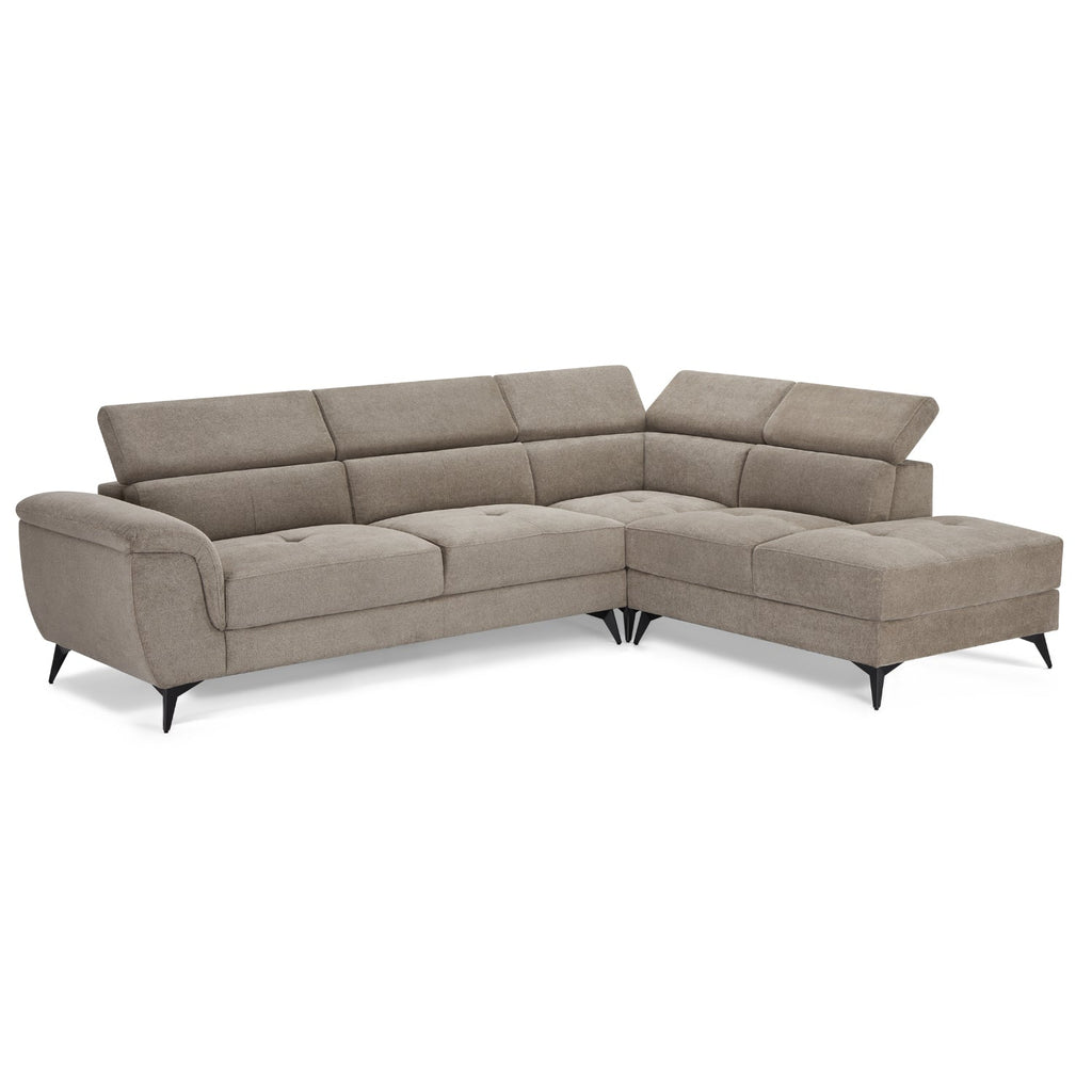 5-Sitzer Ecksofa Rechts Betis Beige - FURNHOUSE