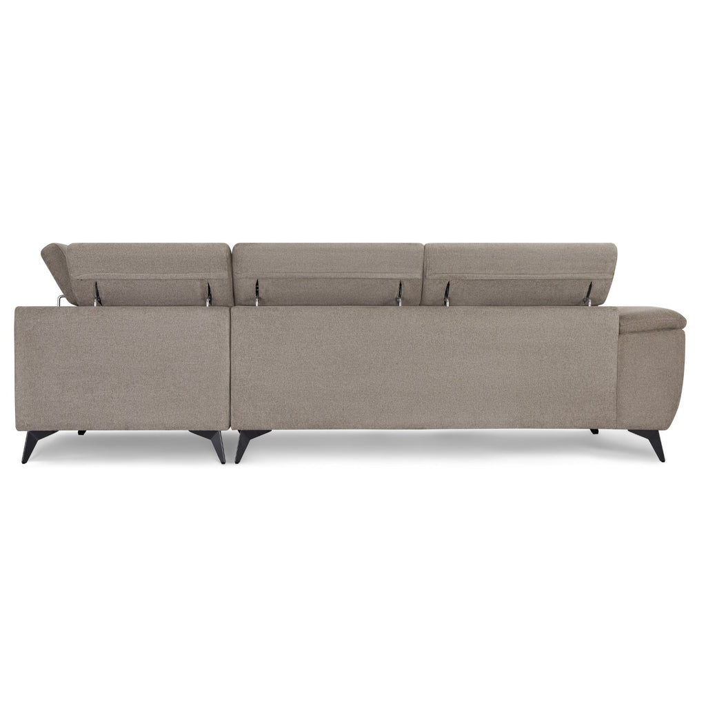 5-Sitzer Ecksofa Rechts Betis Beige - FURNHOUSE