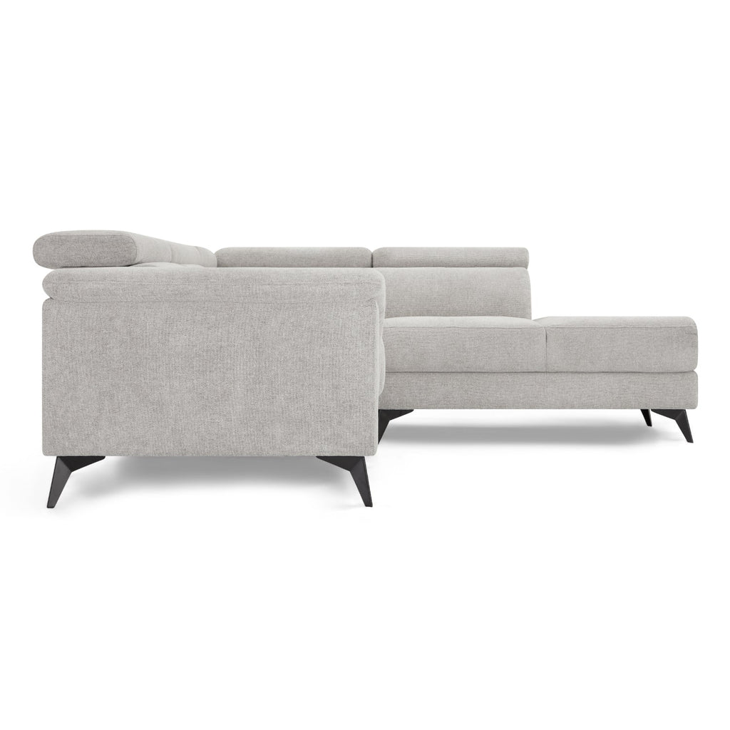 5-Sitzer Ecksofa Rechts Betis Grau - FURNHOUSE