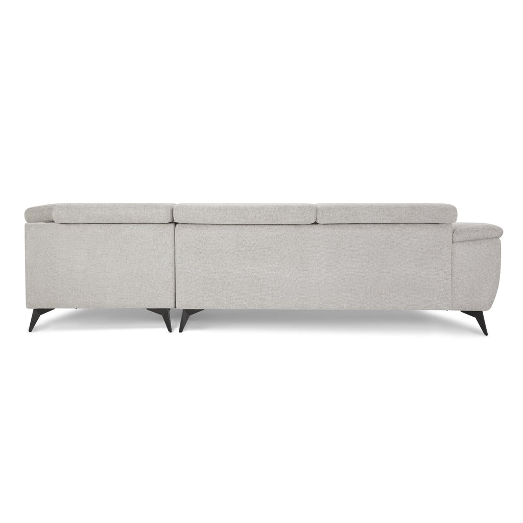 5-Sitzer Ecksofa Rechts Betis Grau - FURNHOUSE