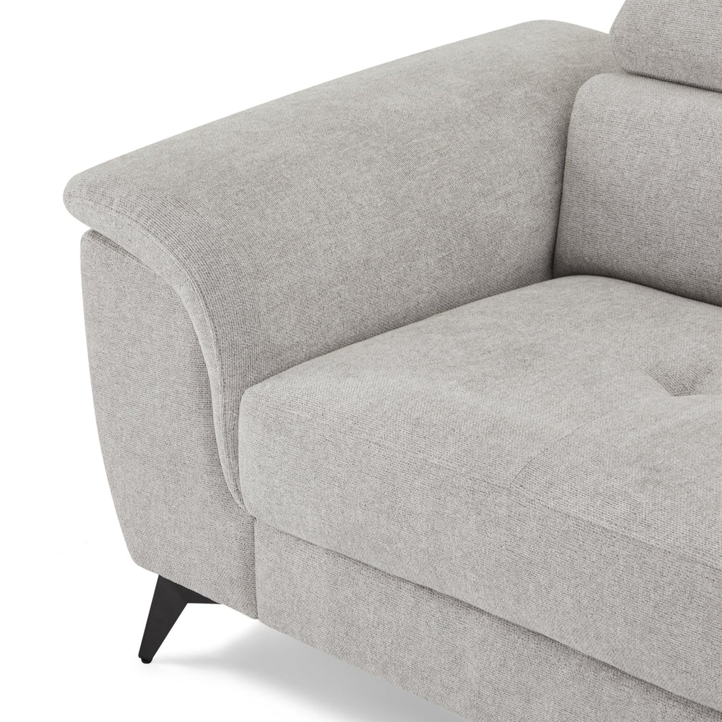 5-Sitzer Ecksofa Rechts Betis Grau - FURNHOUSE
