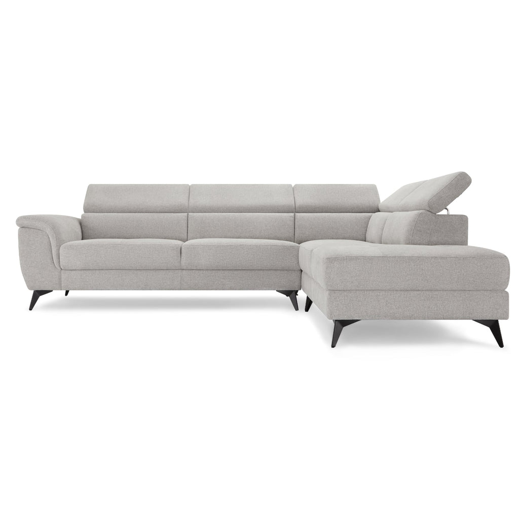 5-Sitzer Ecksofa Rechts Betis Grau - FURNHOUSE