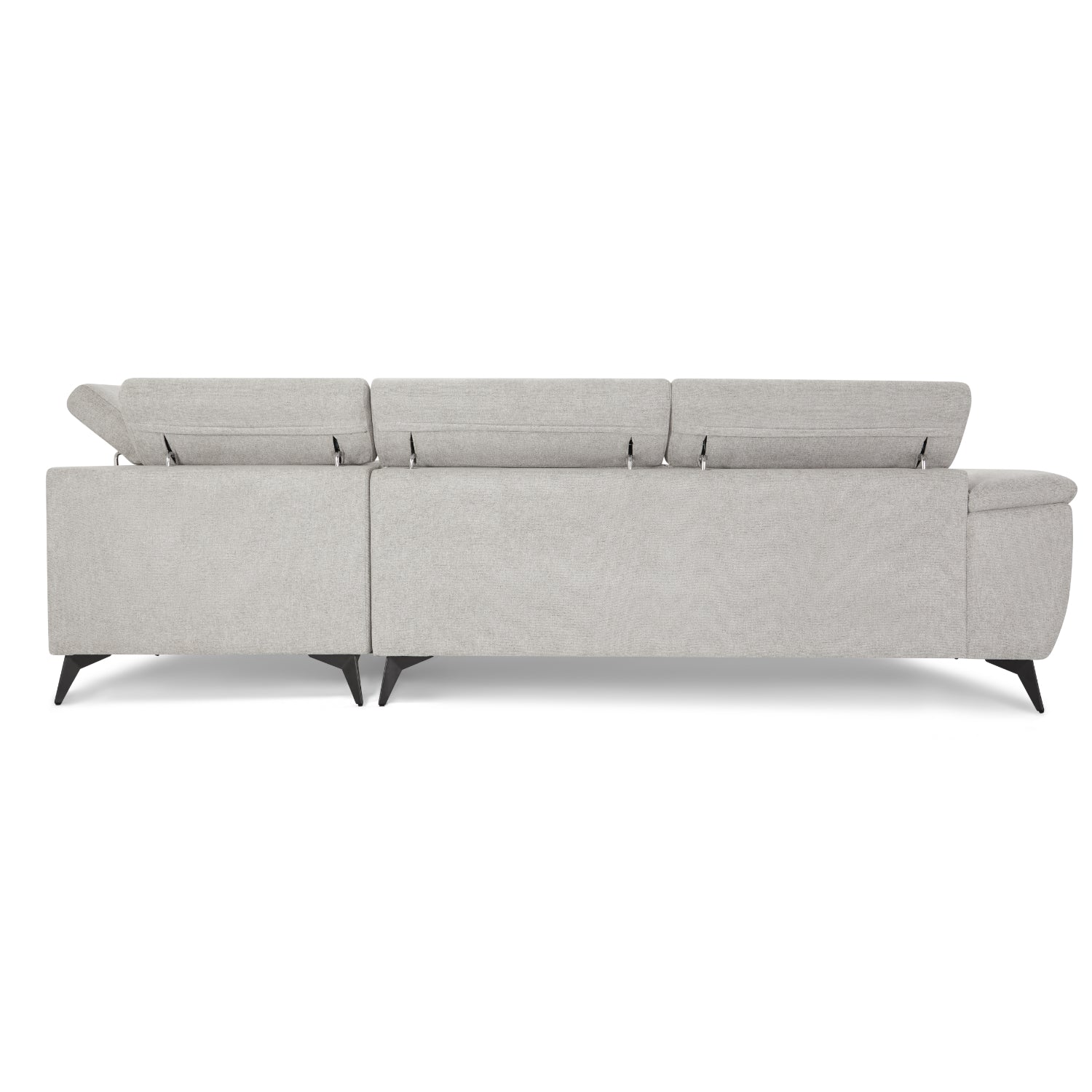 5-Sitzer Ecksofa Rechts Betis Grau - FURNHOUSE
