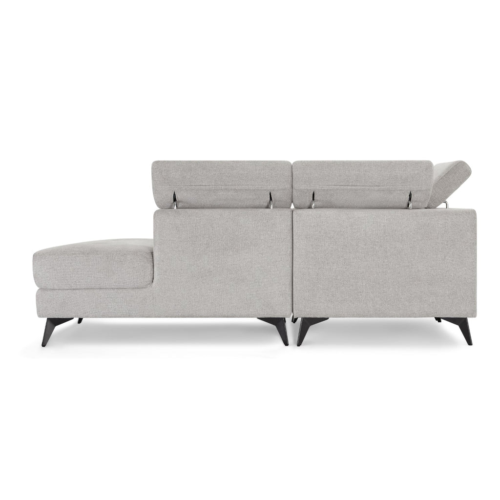 5-Sitzer Ecksofa Rechts Betis Grau - FURNHOUSE