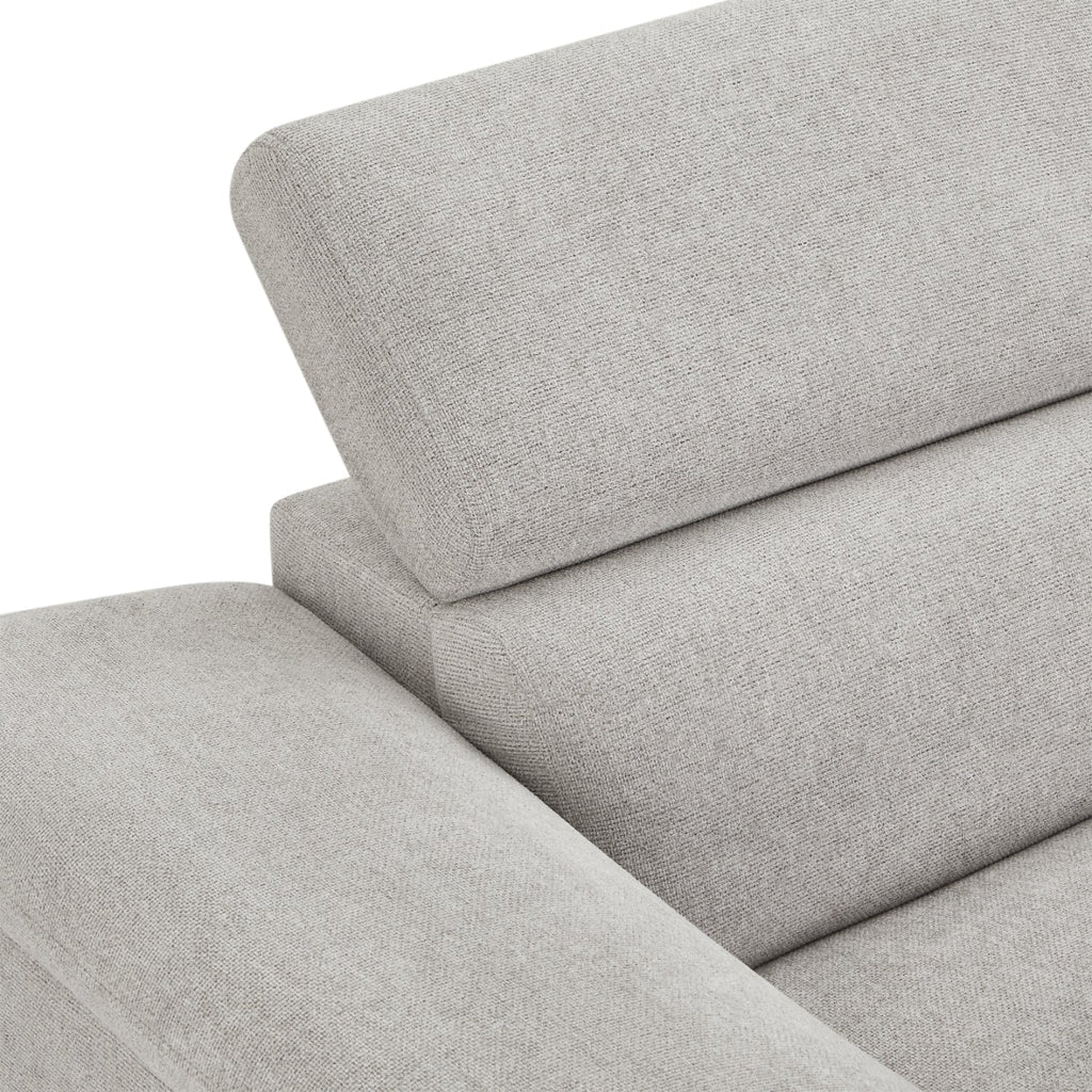 5-Sitzer Ecksofa Rechts Betis Grau - FURNHOUSE