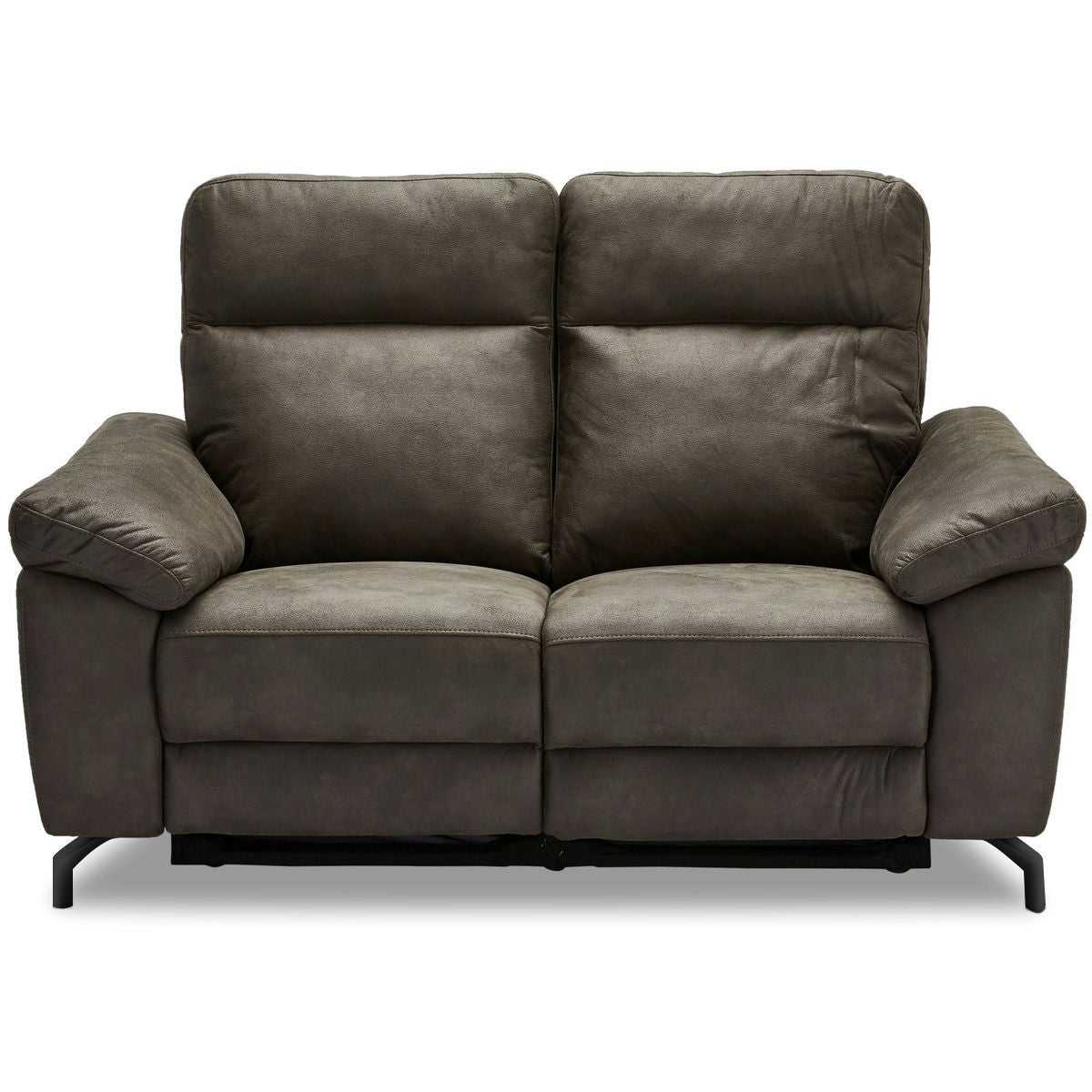 Selesta 2-Sitzer Sofa – mit Elektrische Relaxfunktion, USB - Stoffbezug Taupe Grau