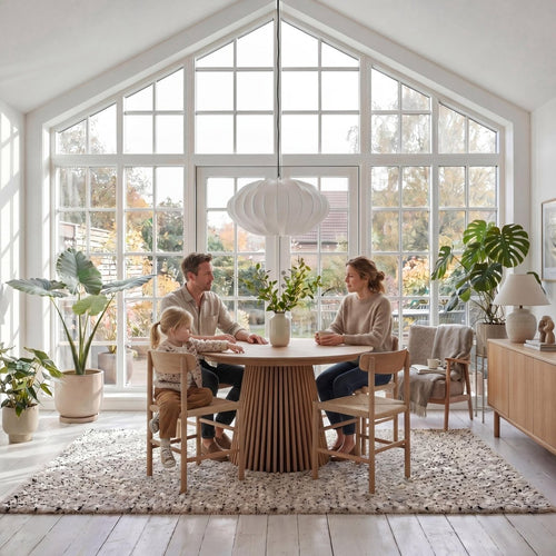 6er Set Esszimmerstühle Malou mit Geflechtsitz - Wildeiche - IBBE DESIGN - FURNHOUSE