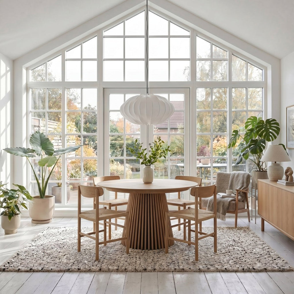 6er Set Esszimmerstühle Malou mit Geflechtsitz - Wildeiche - IBBE DESIGN - FURNHOUSE
