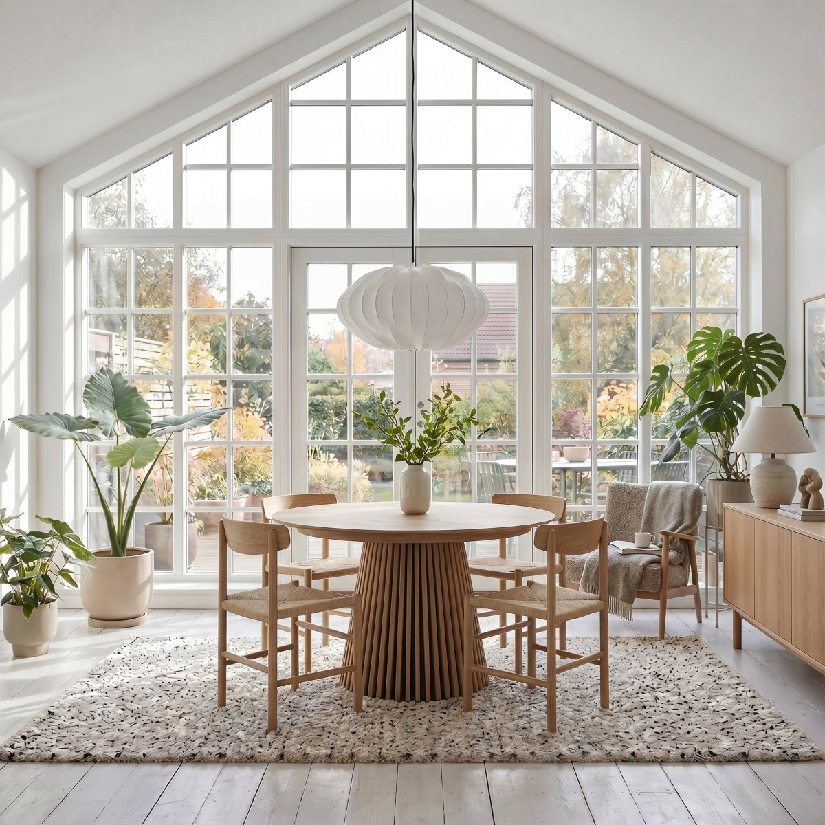 6er Set Esszimmerstühle Malou mit Geflechtsitz - Wildeiche - IBBE DESIGN - FURNHOUSE
