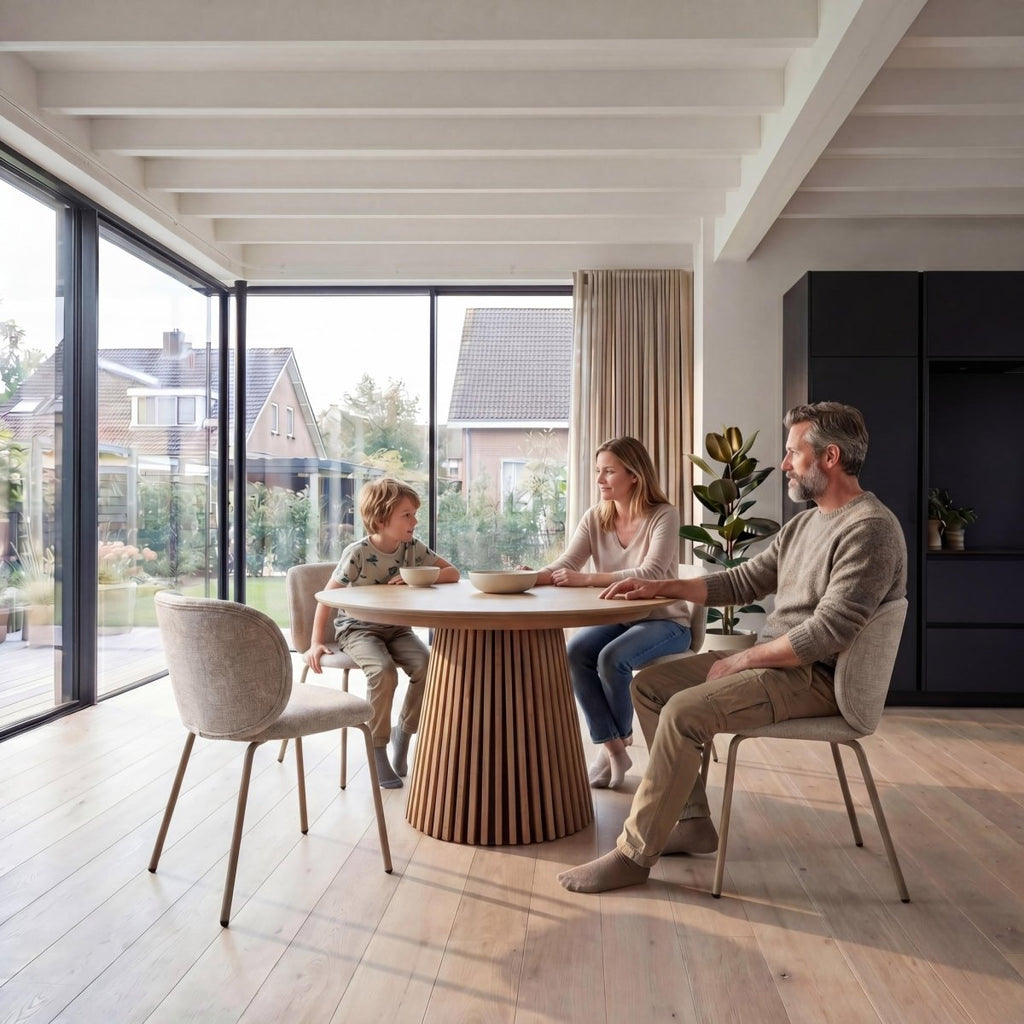 6er Set Esszimmerstühle Nanna - Beige - IBBE DESIGN - FURNHOUSE