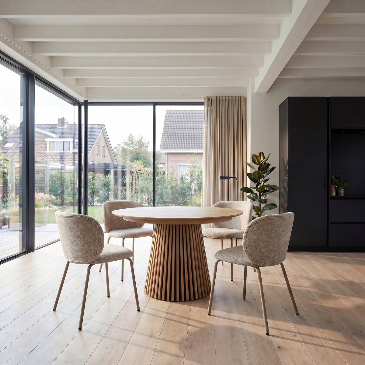 6er Set Esszimmerstühle Nanna - Beige - IBBE DESIGN - FURNHOUSE