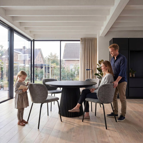 6er Set Esszimmerstühle Nanna - Grau - IBBE DESIGN - FURNHOUSE