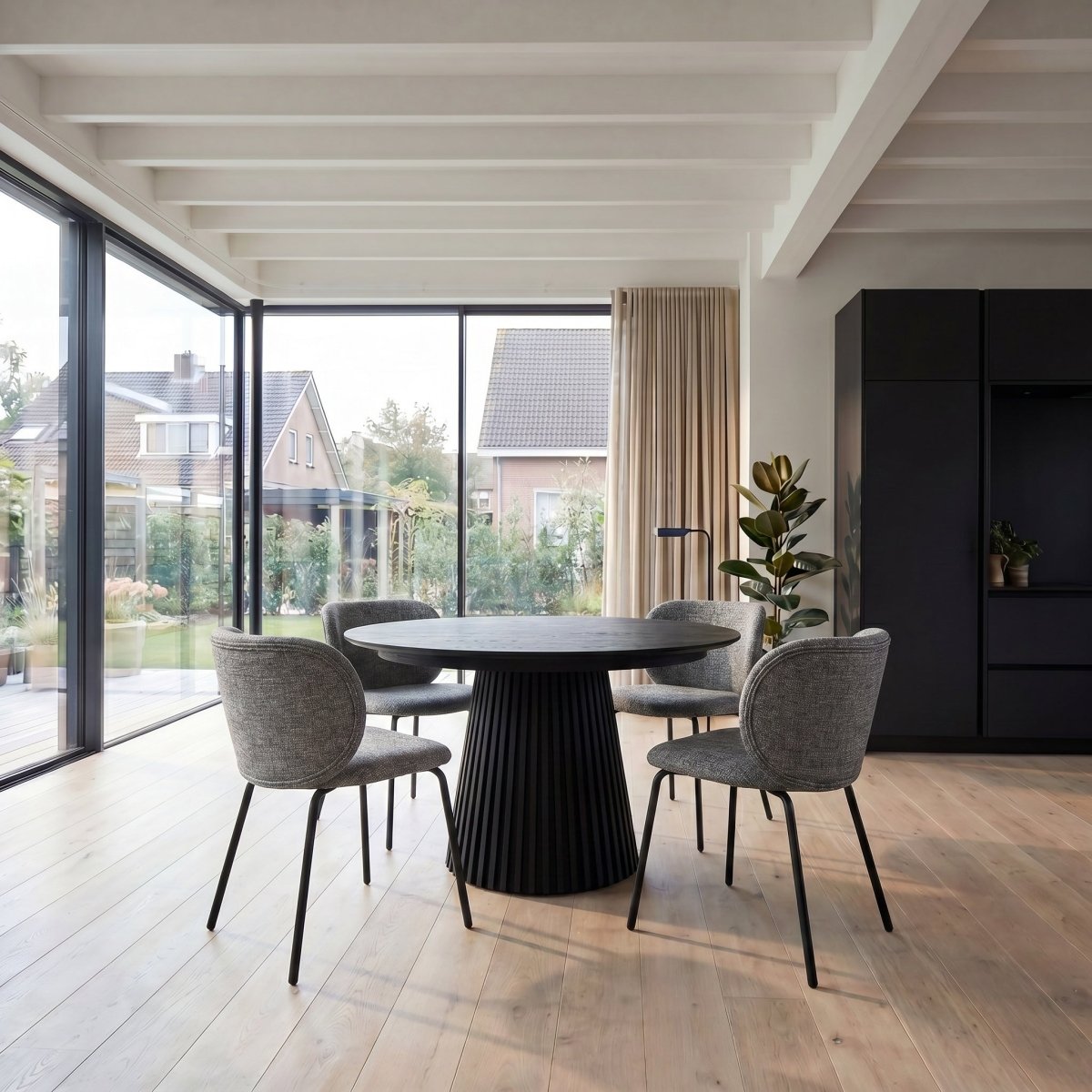 6er Set Esszimmerstühle Nanna - Grau - IBBE DESIGN - FURNHOUSE