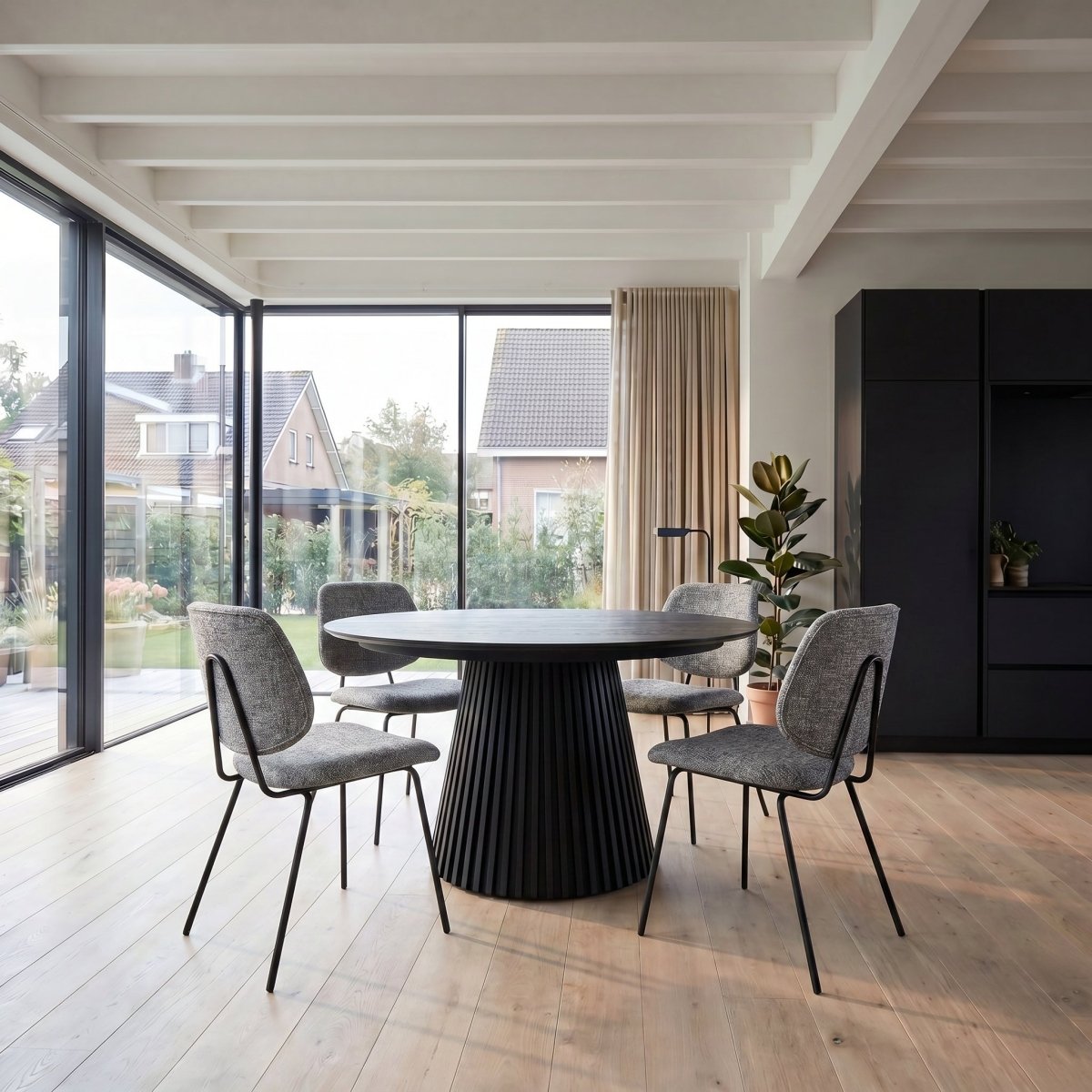 6er Set Esszimmerstühle Sofia - Grau - IBBE DESIGN - FURNHOUSE