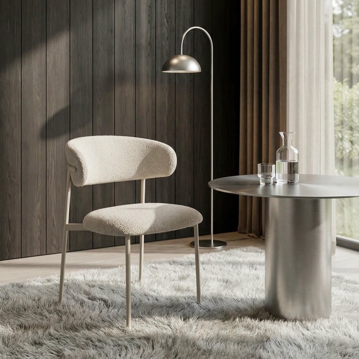 6er Set Esszimmerstühle Diana - Beige - FURNHOUSE